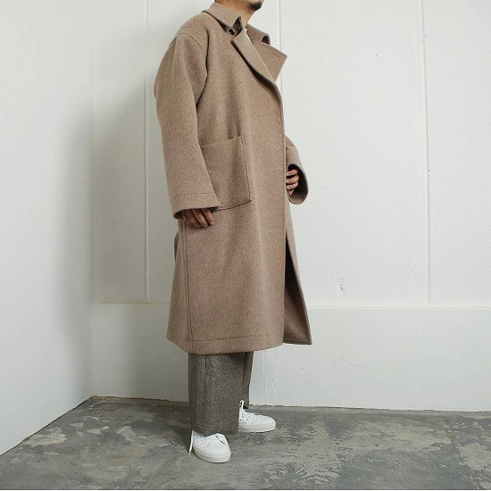 A アタ ダブルメルトン フラッフィー マキシコート DOUBLE MELTON FLUFFY MAXI COAT