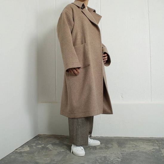 ATHA アタ ダブルメルトン フラッフィー マキシコート DOUBLE MELTON FLUFFY MAXI COAT