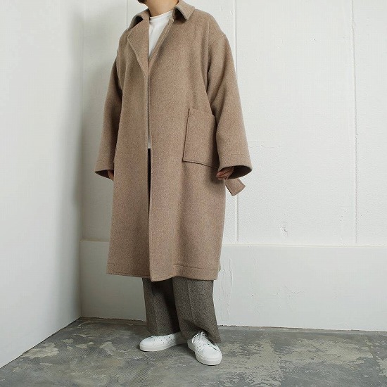 ATHA アタ ダブルメルトン フラッフィー マキシコート DOUBLE MELTON FLUFFY MAXI COAT