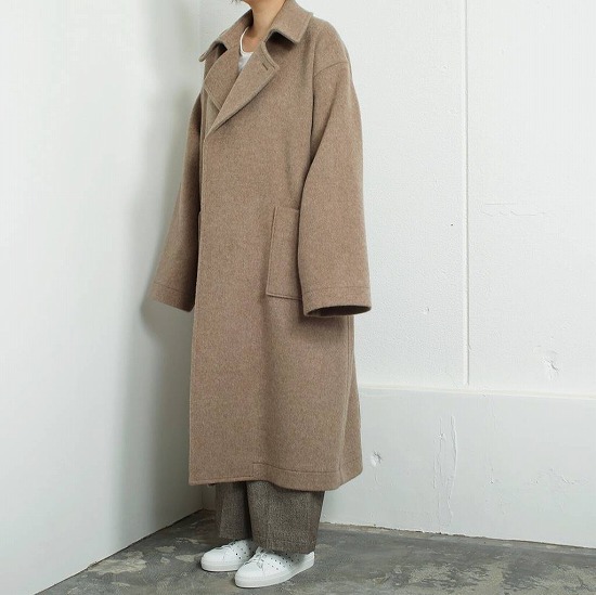 ATHA アタ ダブルメルトン フラッフィー マキシコート DOUBLE MELTON FLUFFY MAXI COAT