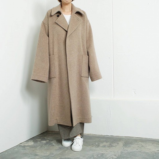 ATHA アタ ダブルメルトン フラッフィー マキシコート DOUBLE MELTON FLUFFY MAXI COAT