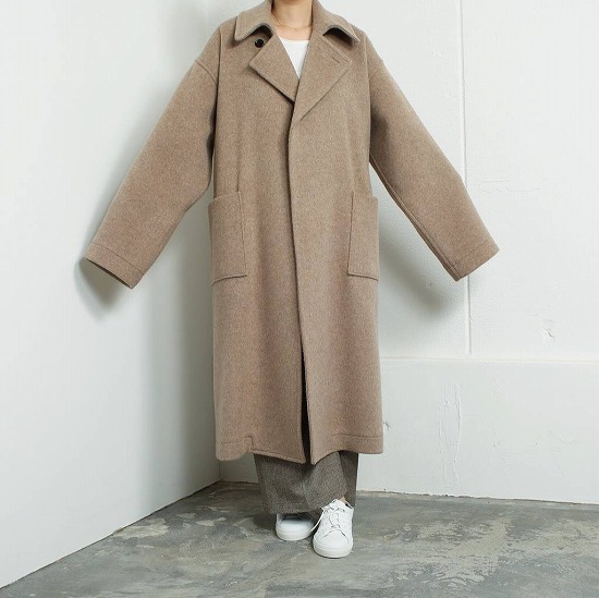 ATHA アタ ダブルメルトン フラッフィー マキシコート DOUBLE MELTON FLUFFY MAXI COAT