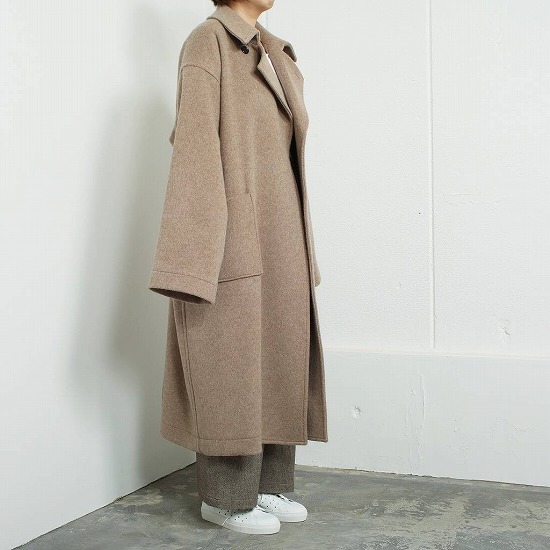 ATHA アタ ダブルメルトン フラッフィー マキシコート DOUBLE MELTON FLUFFY MAXI COAT