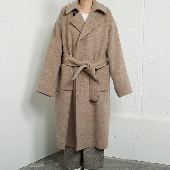 ATHA アタ ダブルメルトン フラッフィー マキシコート DOUBLE MELTON FLUFFY MAXI COAT