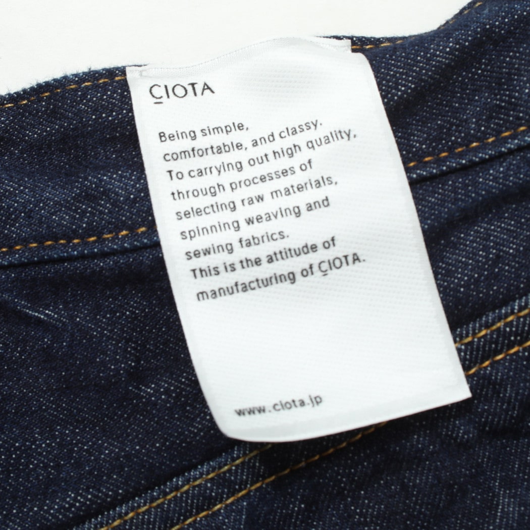CIOTA シオタ デニム ベイカー パンツ Denim Baker Pants PTLM